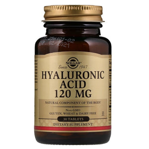 Solgar Hyaluronic Acid, 120 mg, 30 Tablets