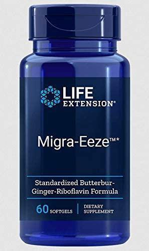 Life Extension Migra-Eeze Standardized Butterbur-Ginger-Riboflavin, 60 Softgels - Discount Nutrition Store