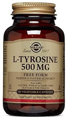 Solgar – L-Tyrosine 500 mg, 50 Vegetable Capsules