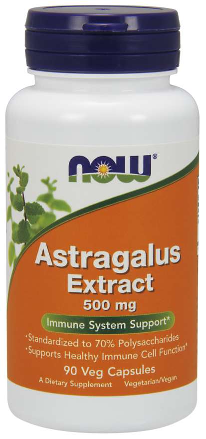 NOW Supplements, Astragalus Extract 500 mg (Standardized to 70% Polysaccharides), 90 Veg Capsules