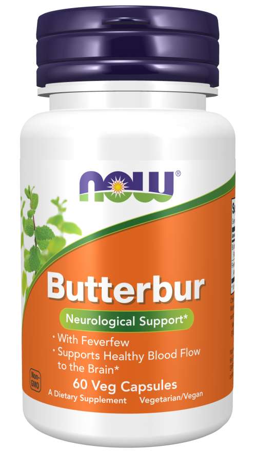NOW Foods Butterbur, 60 Veg Capsules