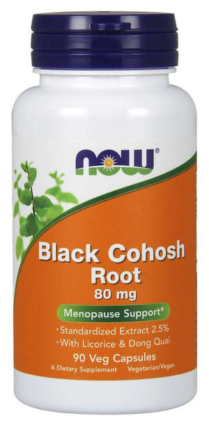 NOW Foods Black Cohosh Root, 80 mg, 90 VegCaps