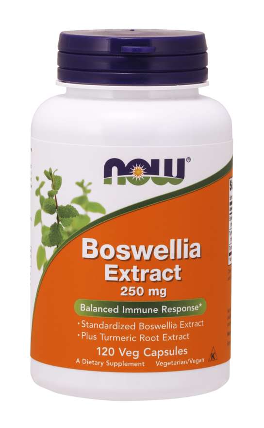 NOW Boswellia Extract, 250 mg, 120 Veg Capsules