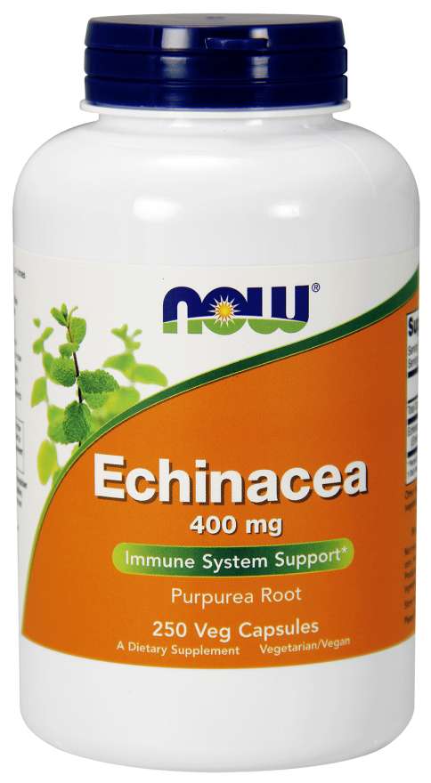 NOW Foods Echinacea, 400 mg, 250 Capsules