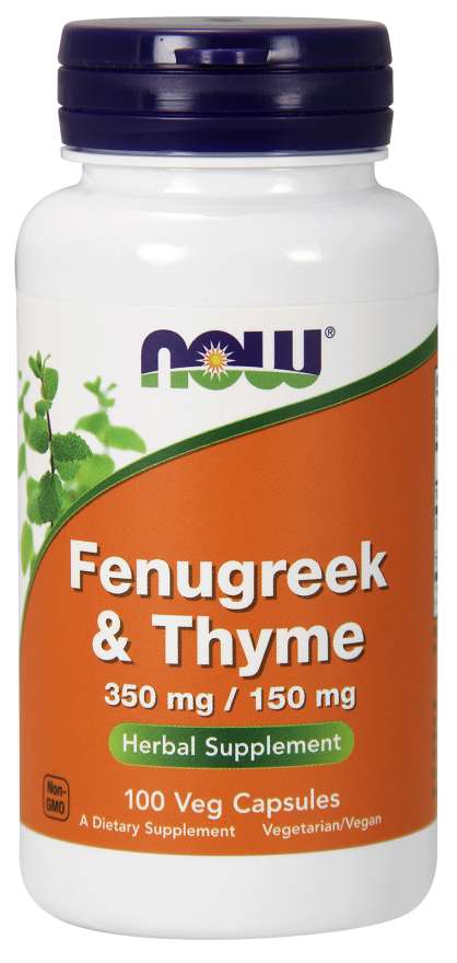 Fenugreek &amp; Thyme 350 mg / 150 mg Veg Capsules | Herbal Supplement