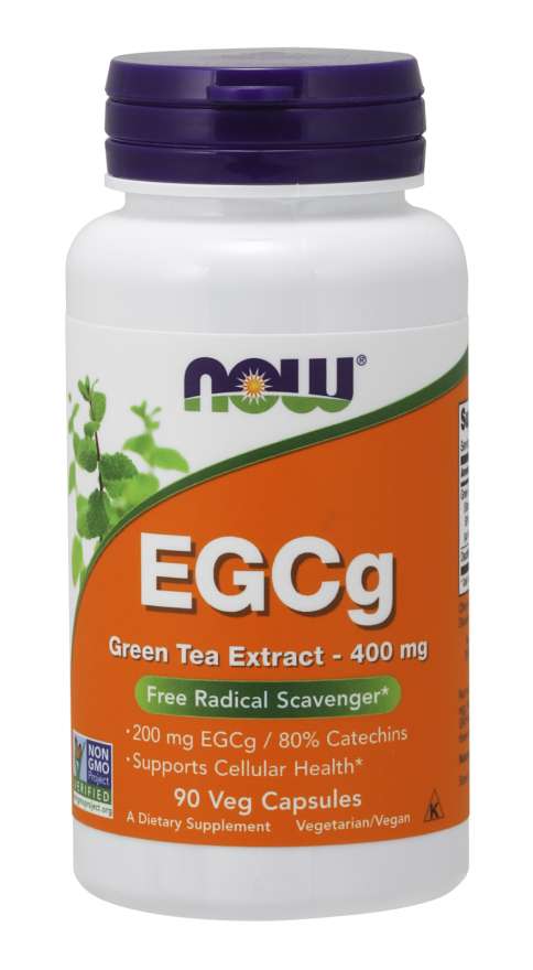 NOW Foods EGCg Green Tea Extract, 400 mg, 90 Veg Capsules