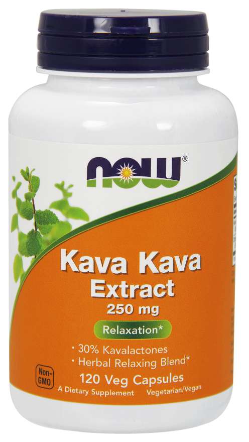 NOW Kava Kava Extract, 250 mg, 120 Capsules