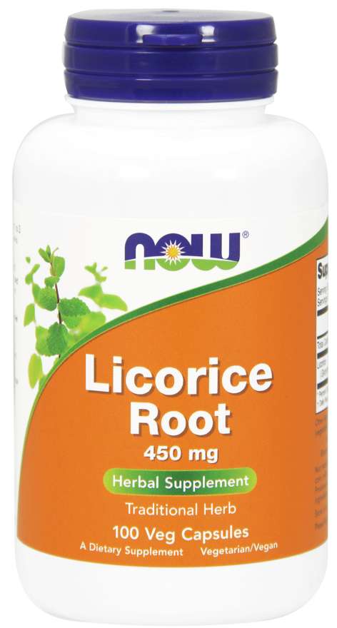 NOW Licorice Root, 450 mg, 100 Capsules