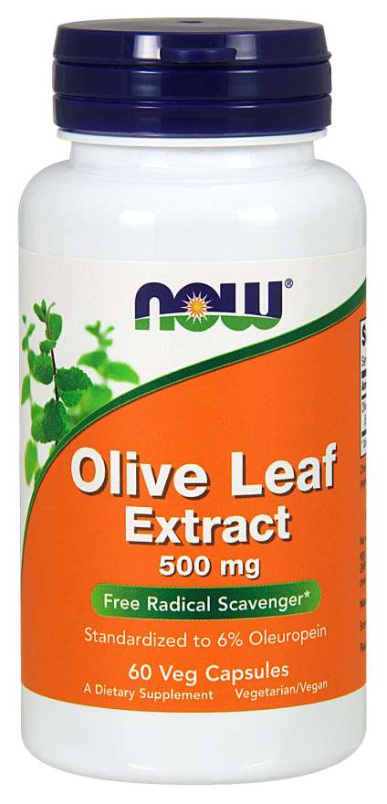 NOW Foods Olive Leaf Extract, 500 mg, 60 Vcaps®