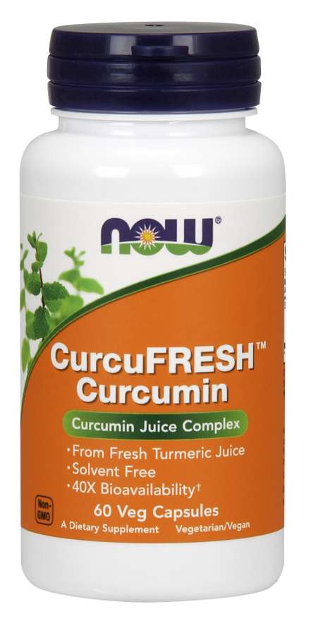 NOW CurcuFresh™ Curcumin, 60 Veg Capsules