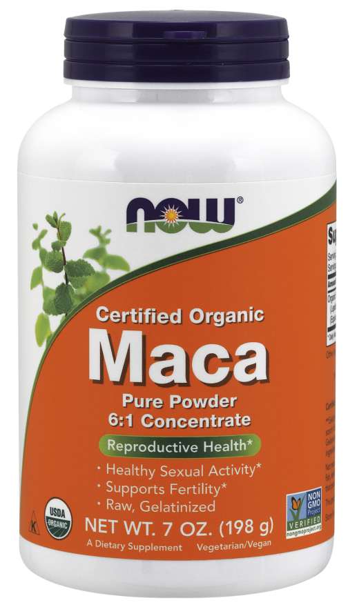 NOW Certified Organic Maca, 7 oz