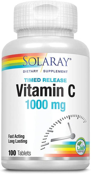 Solaray Vitamin C, 1000 mg, 100 Tablets
