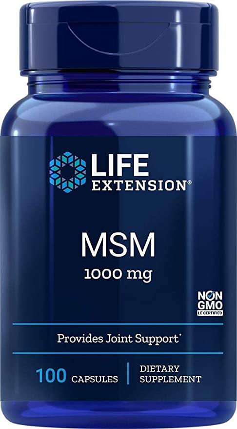 Life Extension MSM 1000 Mg, 100 Capsules - Discount Nutrition Store