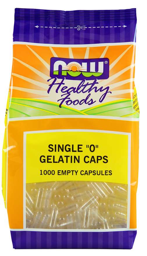 NOW Foods Single &quot;O&quot; Gelatin Caps, 1000 Gelatin Capsule