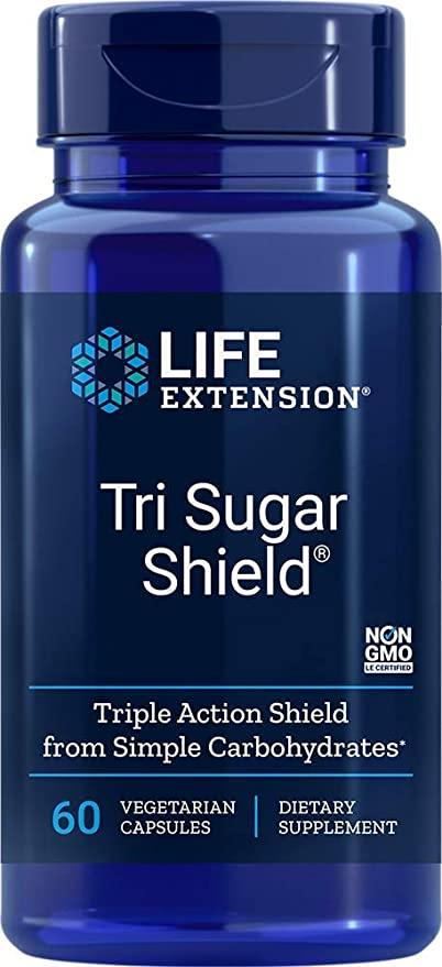 Life Extension Tri Sugar Shield, 60 Vegetarian Capsules - Discount Nutrition Store