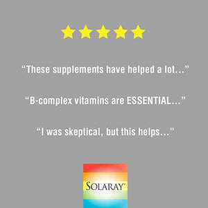 Solaray Mega Vitamin B-Stress, 240 VegCaps