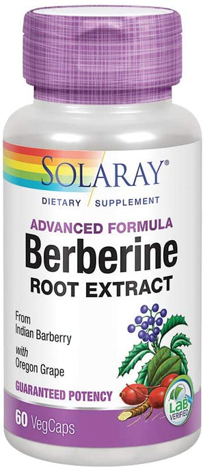 Solaray Berberine Root Extract, 60 VegCaps