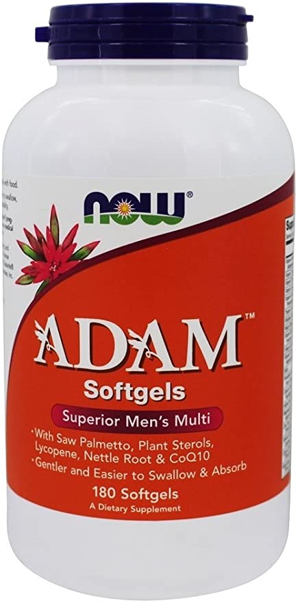 NOW Foods AdamTM Men&#39;s Multiple Vitamin -Softgels,180 Count