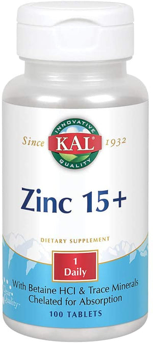 KAL Zinc 15 Plus, 100 Tablets