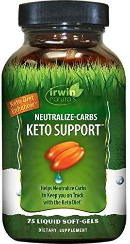 Irwin Naturals Neutralize-Carbs Keto Support 75 Softgels - Discount Nutrition Store