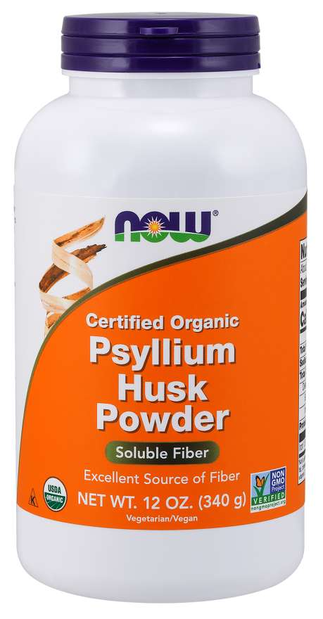 NOW Organic Psyllium Husk Powder, 12 oz