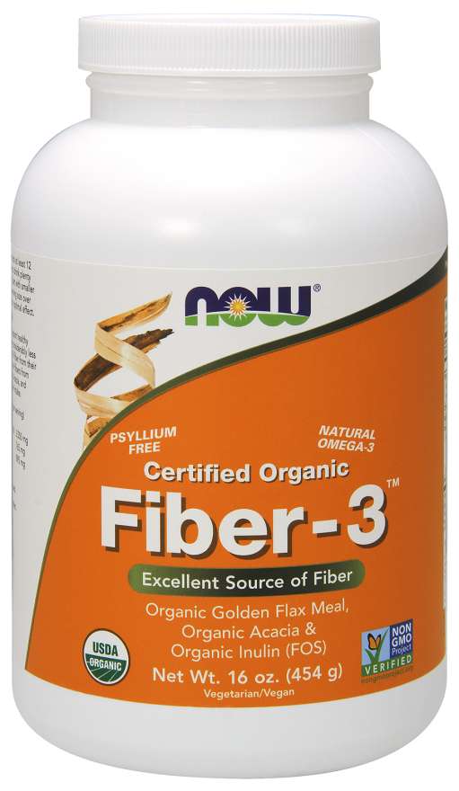 NOW Certified Organic Fiber-3™, 16 oz