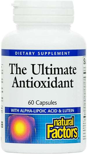 Natural Factors, Ultimate Antioxidant, Helps Reduce Free Radical Damage with Alpha-Lipoic Acid and Lutein, 60 capsules (30 servings)