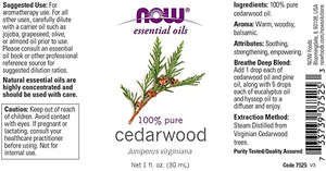 NOW Foods Essential Oils Cedarwood, 1 fl oz