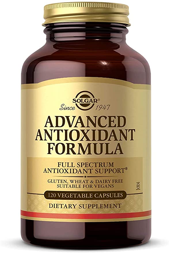 Solgar Advanced Antioxidant Formula - 120 Vegetable Capsules - Non-GMO, Vegan, Gluten Free - 60 Servings