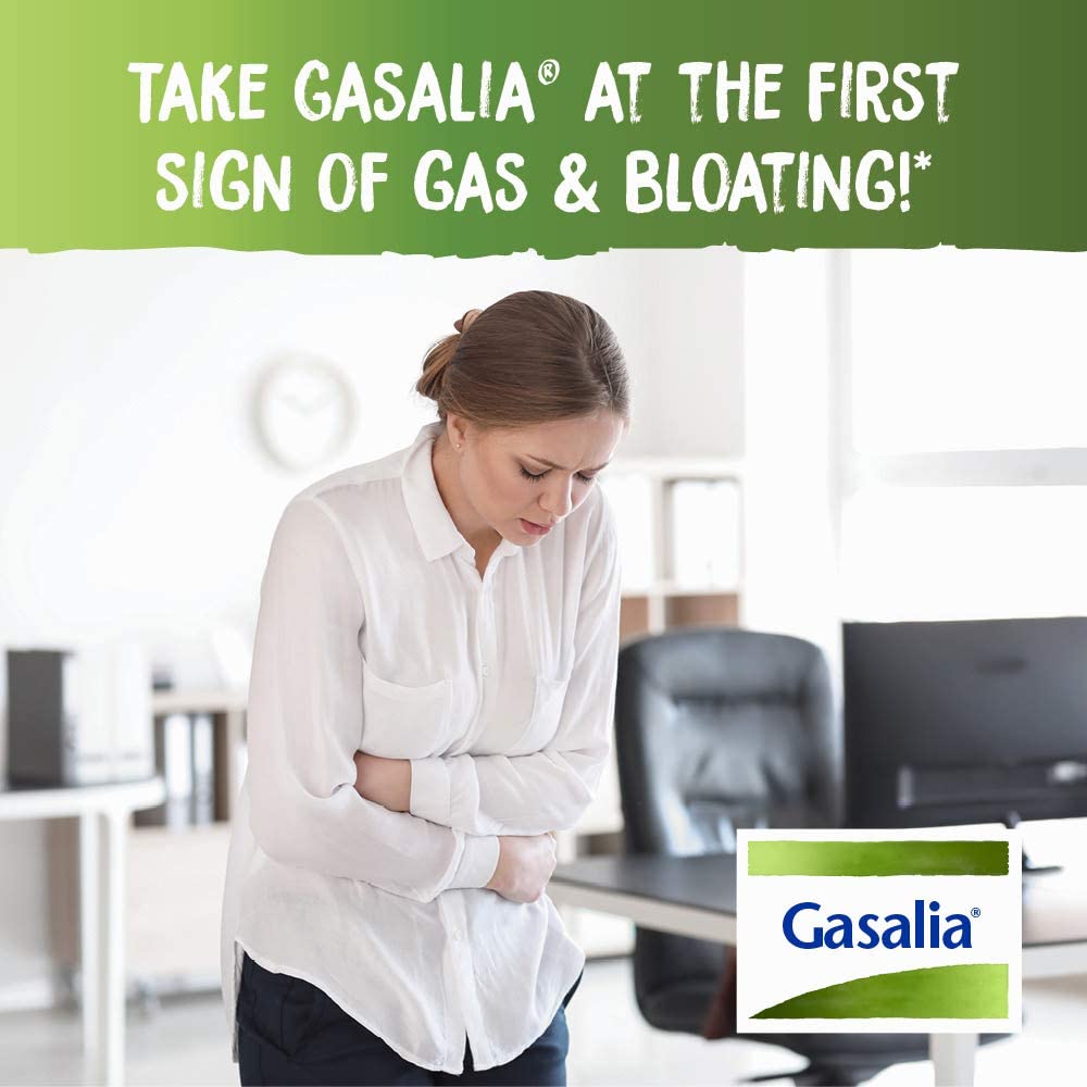 Boiron Gasalia Tablets for Relief from Gas Pressure, Abdominal Pain, Bloating, and Discomfort - 60 Count