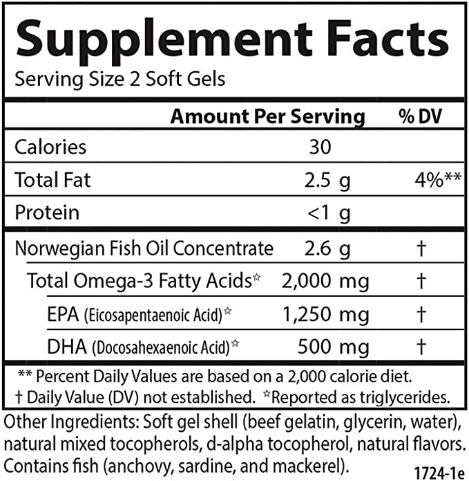 Carlson Maximum Omega 2000 Natrual Lemon 120 Softgels Discount