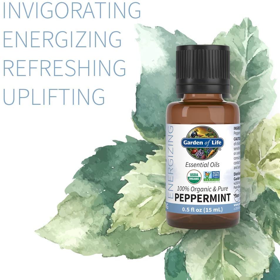 Essential Oils Organic & Pure Peppermint Energizing