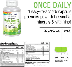 Solaray Once Daily High Energy Multi-Vita-Min™, 120 VegCaps