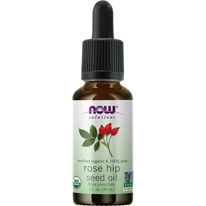 NOW Foods Solutions Organic Rose Hip Seed Oil, 1 fl oz