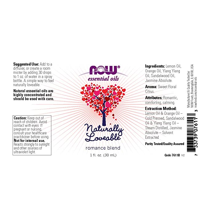 NOW Foods Essential Oils Naturally Loveable, 1 fl oz