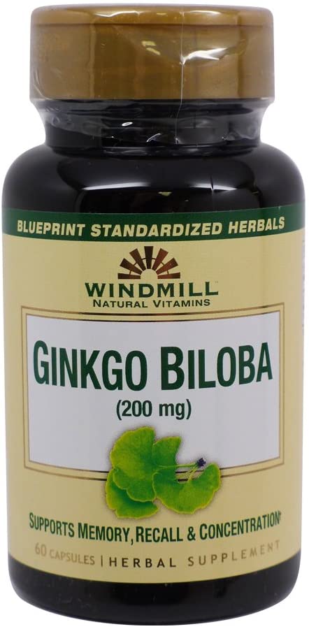 Windmill Ginkgo Biloba 200 Mg Capsules - 60 Ct