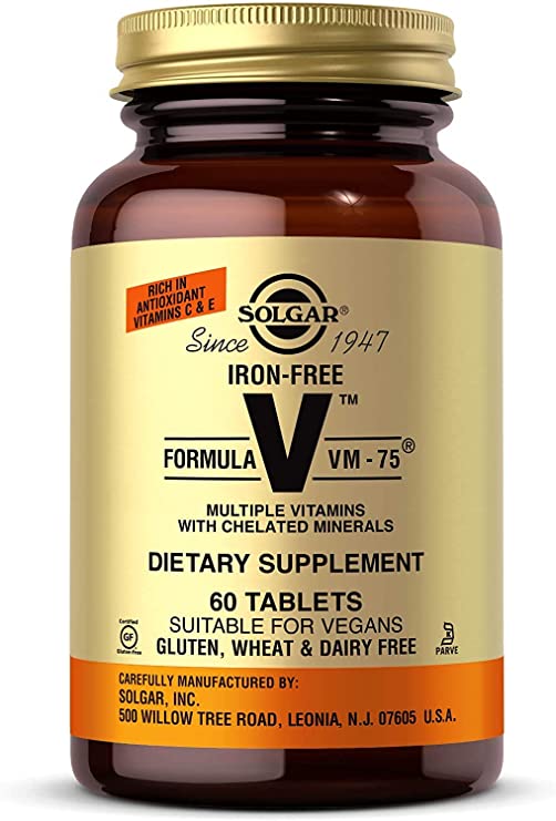 Solgar Formula VM-75® Iron-Free, 60 Tablets