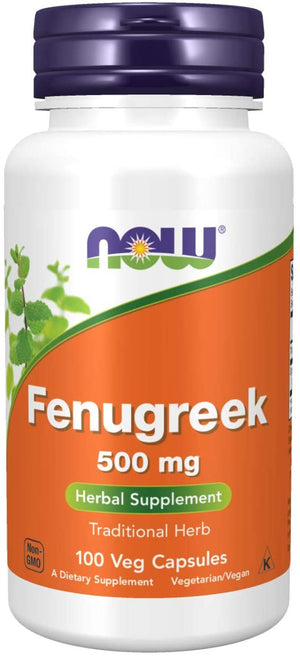 NOW Foods Fenugreek, 500 mg, 100 Capsules