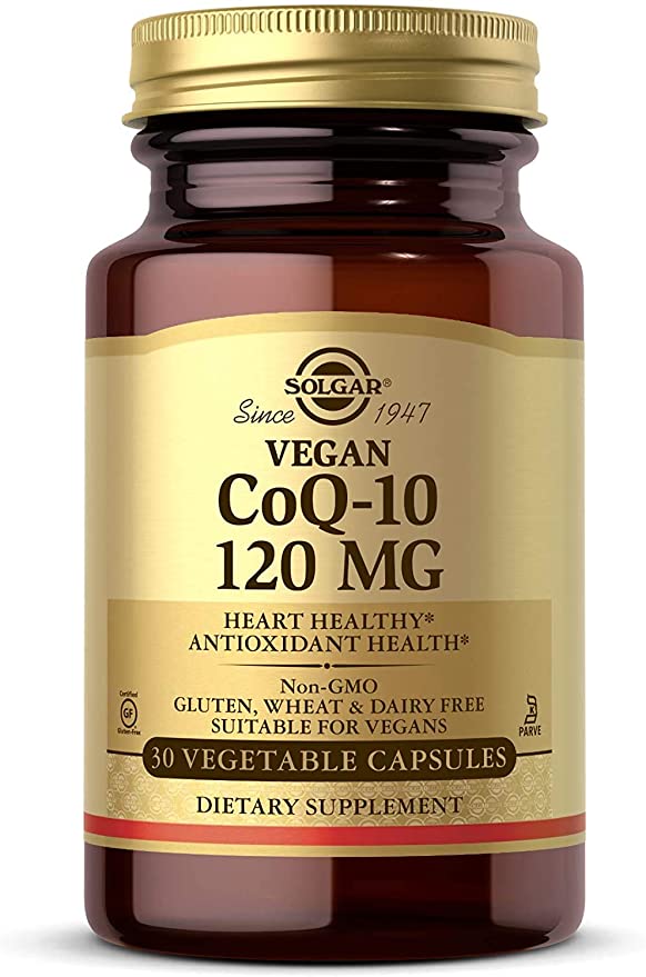 Solgar Vegetarian CoQ-10 Vegetable Capsules, 120 mg, 30 Count