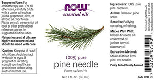 NOW Foods Essential Oils Pine Needle, 1 fl oz