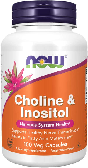 NOW Choline & Inositol, 100 Veg Capsules
