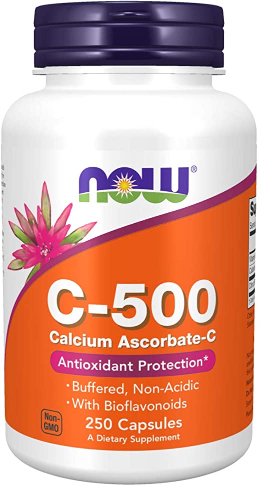 NOW Foods C-500 Calcium Ascorbate-C, 250 Capsules