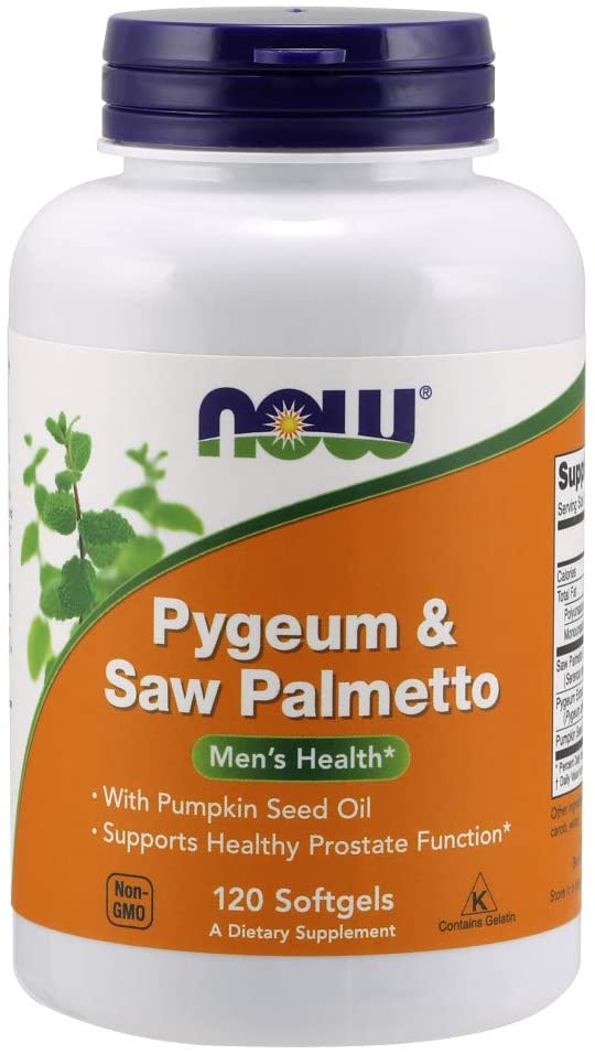 NOW Foods Pygeum &amp; Saw Palmetto, 120 Softgels