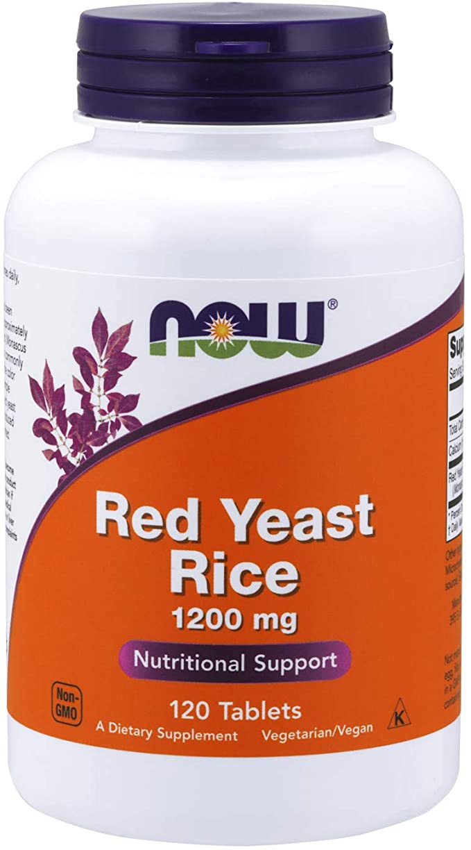 NOW Foods Red Yeast Rice, 1200 mg, 120 Tablets