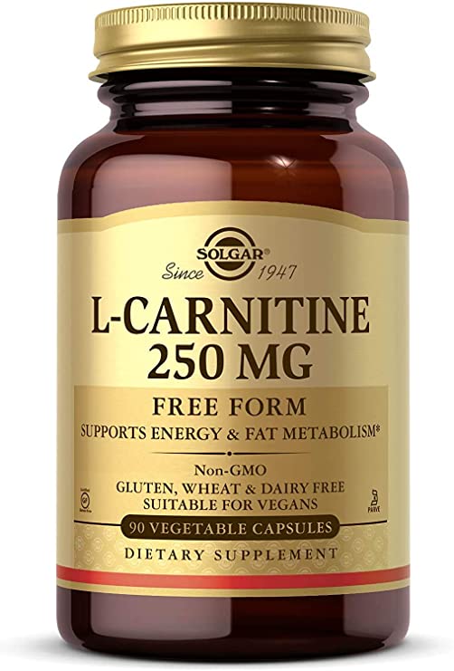 Solgar L-Carnitine, 250 mg, 90 Vegetable Capsules