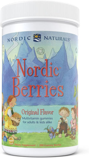 Nordic Naturals Nordic Berries™ Multivitamin Gummies for Adults & Kids Berry, 200 Gummies