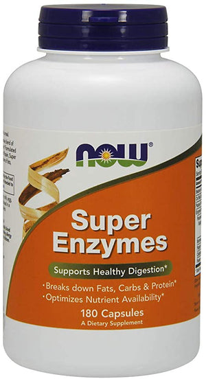 NOW Foods Super Enzymes, 180 Capsules