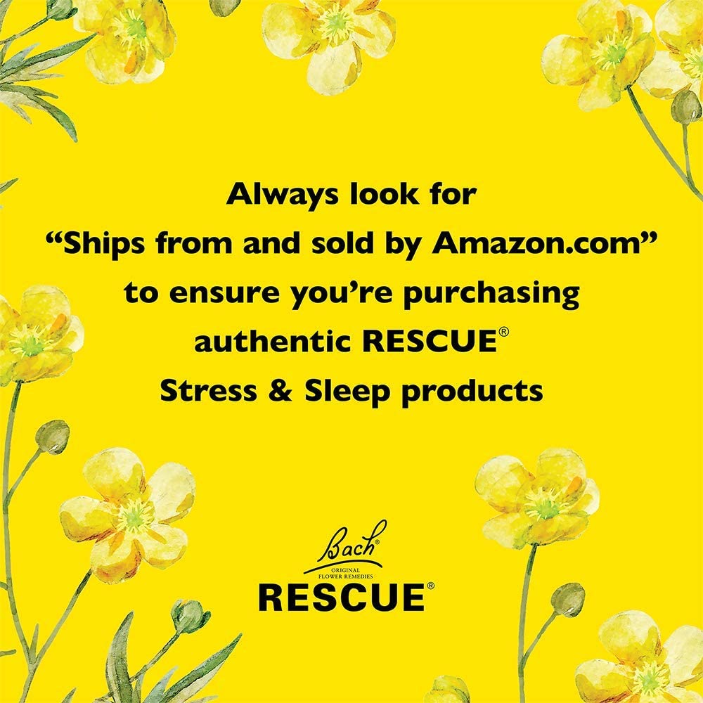 Bach RESCUE PASTILLES, Orange and Elderflower Flavor, Natural Stress Relief Lozenges, Homeopathic Flower Essence, Vegetarian, Gluten &amp; Sugar-Free, Holiday Stocking Stuffer, 35 Count