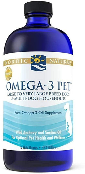 Nordic Naturals Omega 3 Pet - Fish Oil Liquid for Cats and Dogs, Omega-3s, EPA and DHA Supports Skin, Coat, Joint and Overall Health, in Triglyceride Form for Optimal Absorption - Discount Nutrition Store