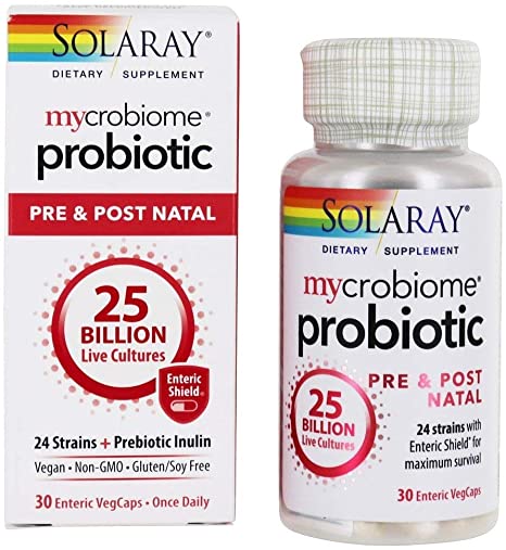 Solaray Mycrobiome® Probiotic Pre & Post Natal, 30 Enteric VegCaps